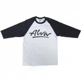 T-Shirt Alva Baseball Raglan Noir/Blanc