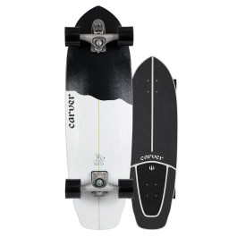 Surf Skate Carver Black Tip 32.5