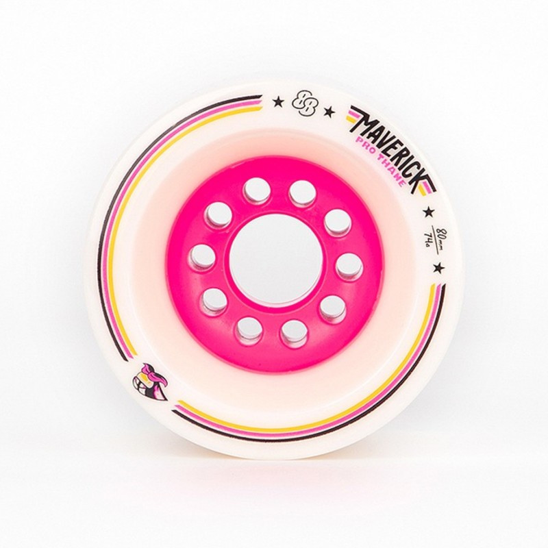 スケートボード 88wheels Maverick pro 80mm 74A 80mm Lorenzo Maverick Pro Freeride Wheels - 88 Wheel Co