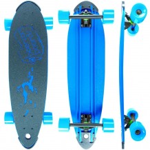 Longboard Beercan Boards Pin Tail 30" Bleu