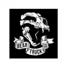 Bannière Bear Truck en Tissu Noir