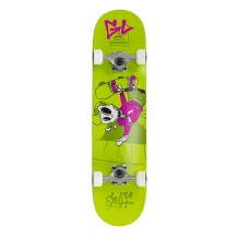 Skate Enuff Skully 7.25"x29.5" Green/White