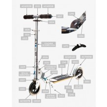 Roue trottinette freestyle, roues trotinette : pièce trottinette - Easyriser