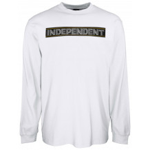 Sweatshirt Independent BC Ribbon L/S White