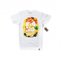 T-shirt Landyachtz Watercolor Square Blanc - S