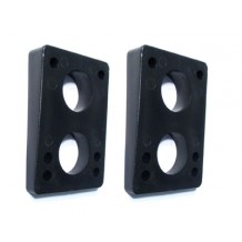 Pads d'angle blank H noirs