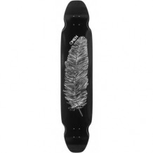 Deck longboard Omen Feather Bamboo 9.5'' Black/White