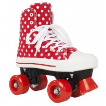 Roller Quad Rookie Canvas High polka dots