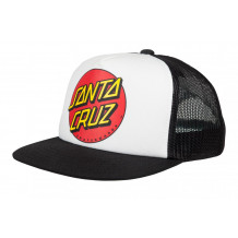 Casquette Santa Cruz Youth Classic Dot Black/White