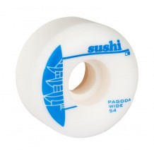 Pack de 4 roues Sushi Pagoda Wide Blanc 54 mm