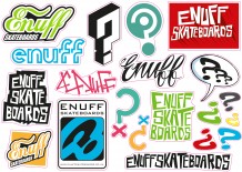 Planche de stickers Enuff Skateboards
