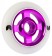 Roue Blazer Stormer 100mm 4 spokes alu white/purple