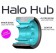 Roues Radar Halo 59mm/88a noires/teal X4